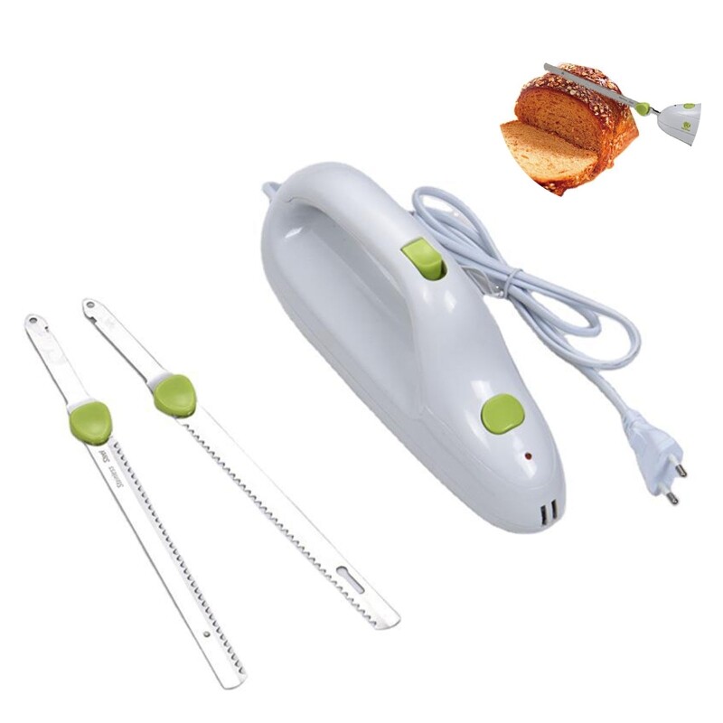 Dao Cắt Bánh Mì Răng Cưa Điện Cầm Tay Cắm Chuẩn CHÂU ÂU/CN Dao Khắc Inox, Cho Nhà Bếp Gia Đình Cắt Thịt Nguội Giăm Bông