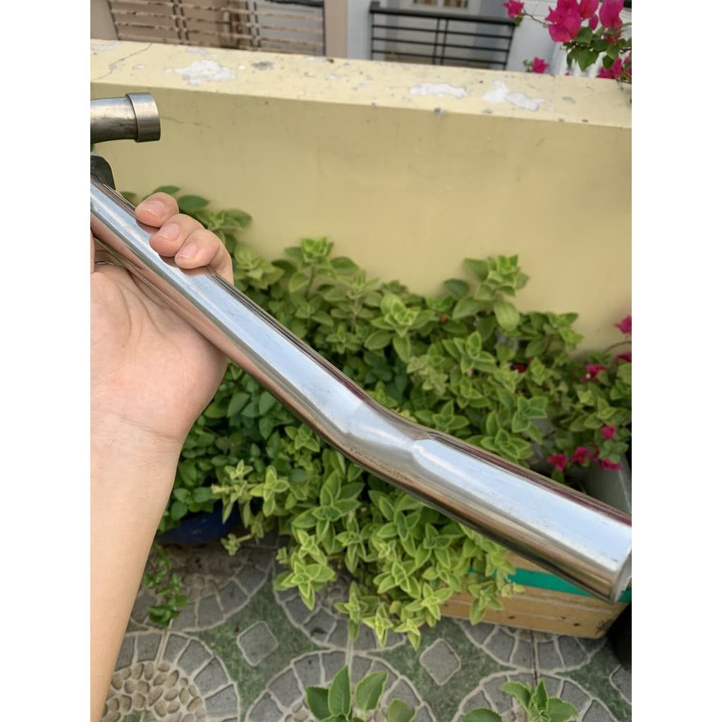 Cổ pô wave 2017 - 2020 inox 304 size 27 / cổ wave hàn pô zin các dòng xe wave 2017-2020