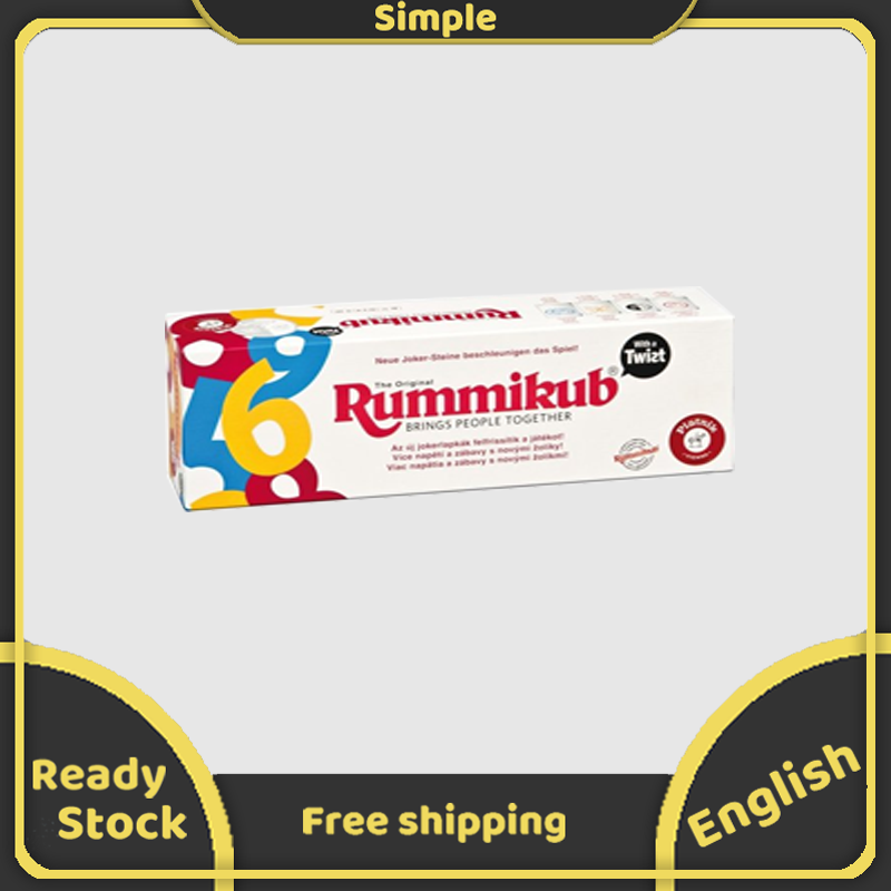 Trò chơi cờ bàn rummikub nguyên bản với trò chơi gia đình xoắn 2-4 người chơi 112 gạch