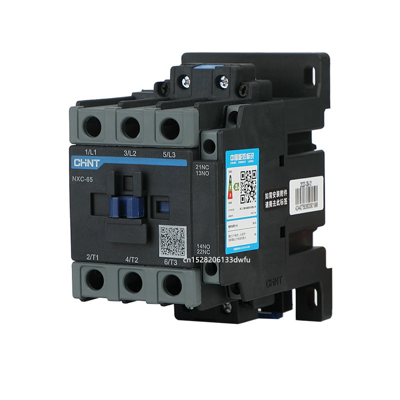 CHINT NXC-65 65A LC1D LC1 AC Contactor CJX2-6511 NO NC 3-Phase DIN Rail Mount Electric Power Contactor AC 24V 36V 110V 220V 380V