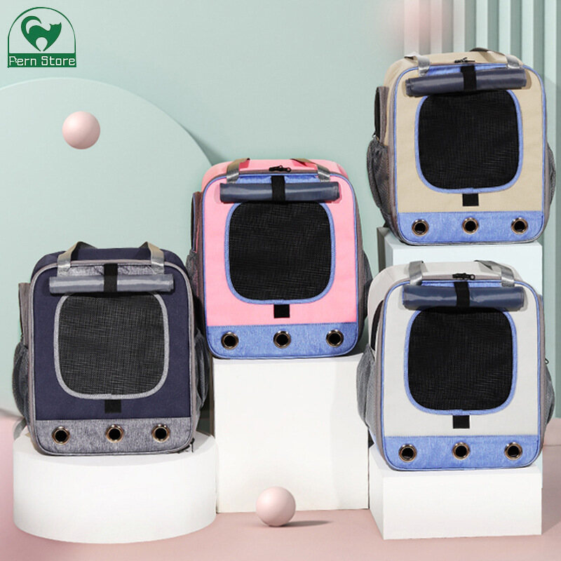 Fs túi vận chuyển giỏ xách thú cưng tiện lợi cho chó & mèo họa tiết cún cưng túi đựng mèo ba-lô thú cưng túi đựng thú cưng xách tay giỏ xách thú cưng ba lô thoáng khí