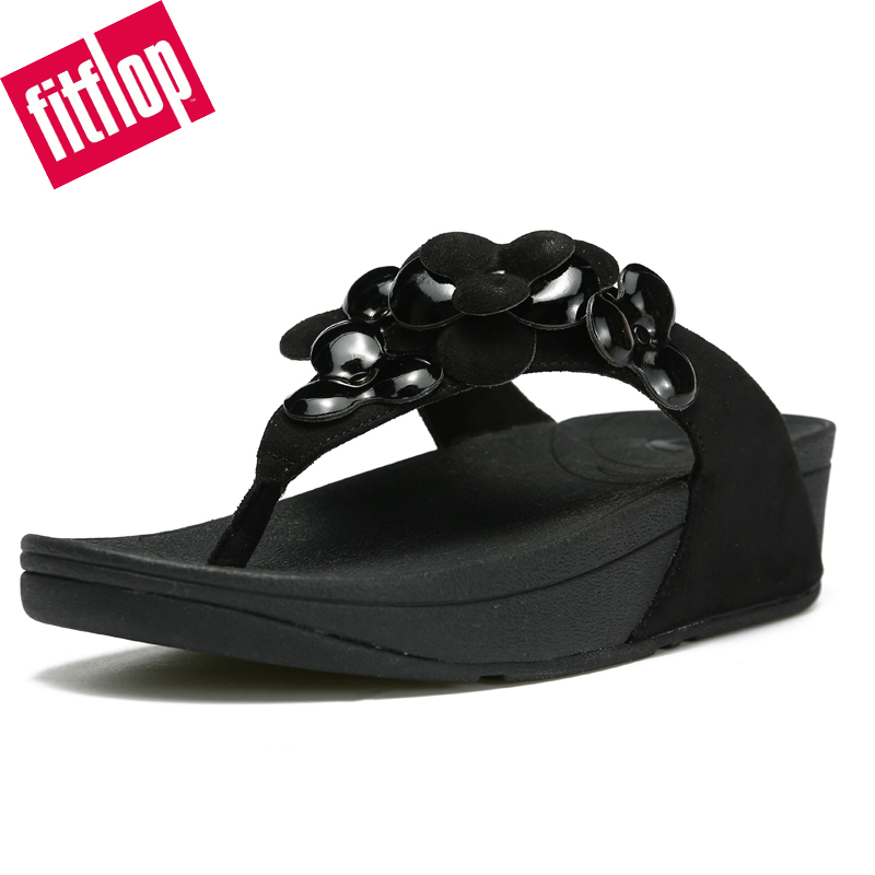 Original Fitflops Womens Dép Thiết Kế Hình Hoa Toe-Thongs Thời Trang Giản Dị Mùa Hè Của Phụ Nữ Flip-Flops