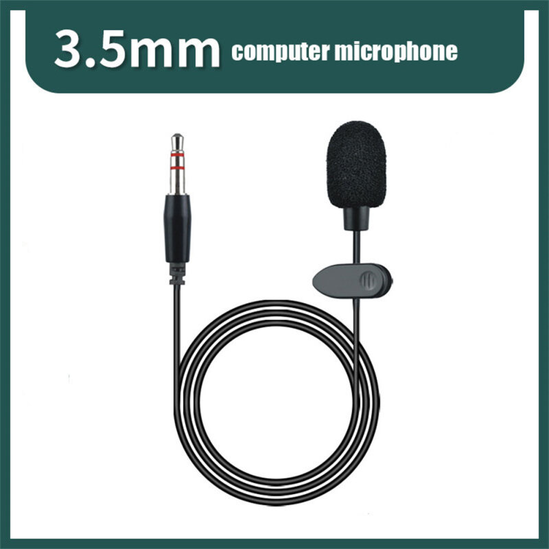 Kẹp cà vạt mini 3.5mm micro máy tính kẹp ve áo micro pc để nói tiếng hát giọng nói độ nhạy cao