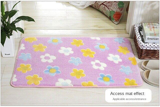 Bathroom absorbent mat bedroom floor mat door foot Mat toilet door mat non-slip home kitchen carpet