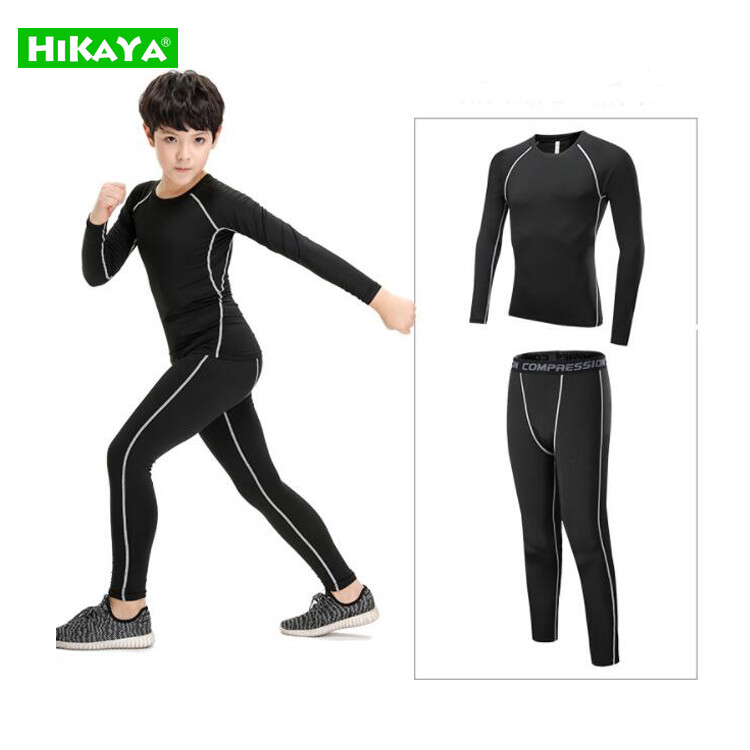 Bộ Đồ Thể Thao Trẻ Em HIKAYA 2020 Bộ Đồ Chạy Bộ Tập Thể Dục Nén Khí Nhanh Khô Phù Hợp Cho Bé Trai Và Bé Gái
