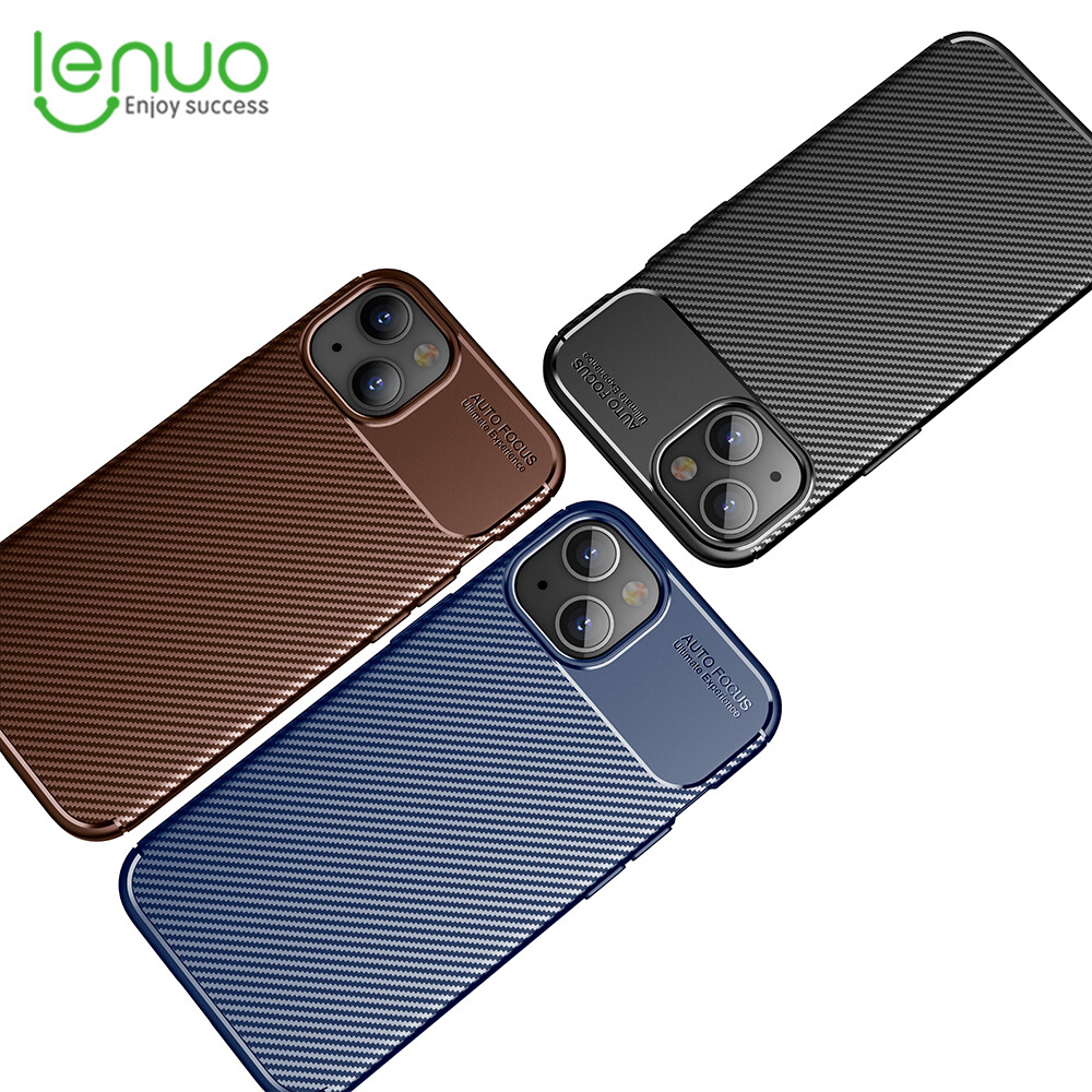 Lenuo cho Apple iPhone 13 Pro Max Ốp Ốp lưng điện thoại điện thoại di động mờ chống sợi Carbon TPU chống sốc chống trầy xước