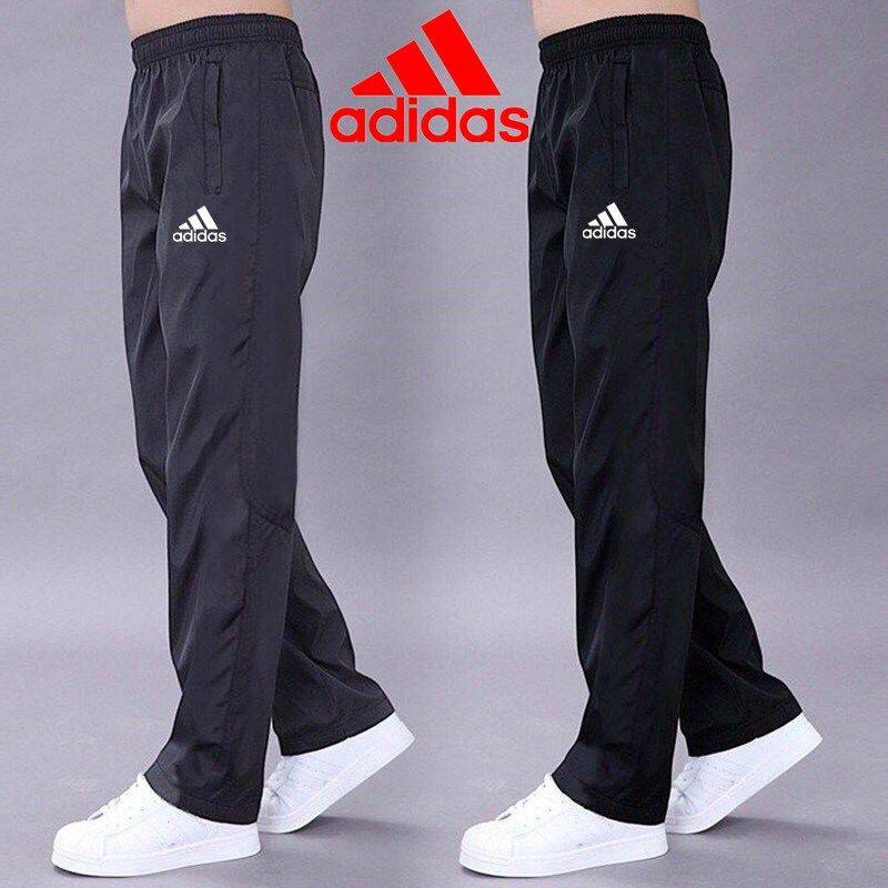 Quick-drying breathable thin section men's pants monolayer polyester slacks loose sliding surface through the screen work trousers