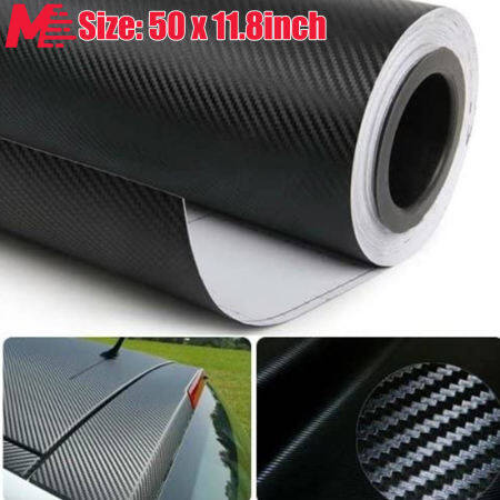 MileRush 3D Carbon Fiber Vinyl Wrap for Motorcycle/Car Hood