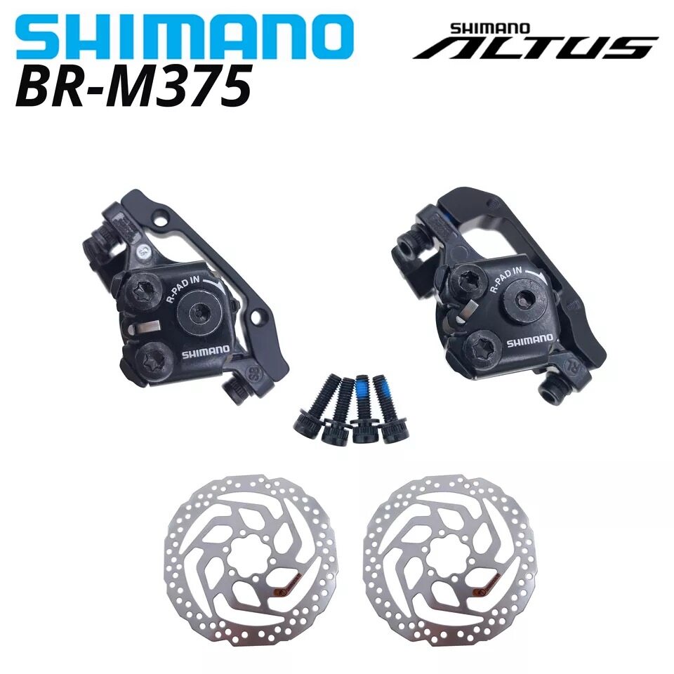 New Shimano BR-M375 Mechanical Disc Brake Calipers for Acera Alivio Deore