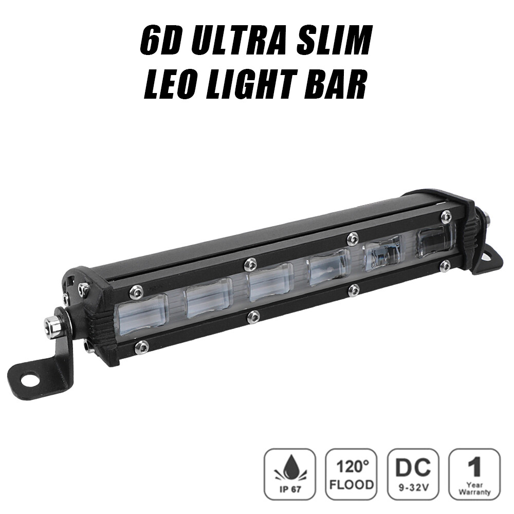 Thanh Đèn Led Ống Kính 6D Chống Nước Đèn Pha 12V 24V 7 Inch Đèn Led Làm Việc Cho Máy Kéo Xe Tải Địa Hình 4WD 4X4 ATV UTV UAZ