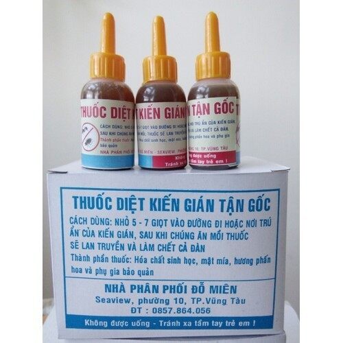 Combo 2 lọ thuốc diệt kiến , gián - thuốc diệt kiến , gián