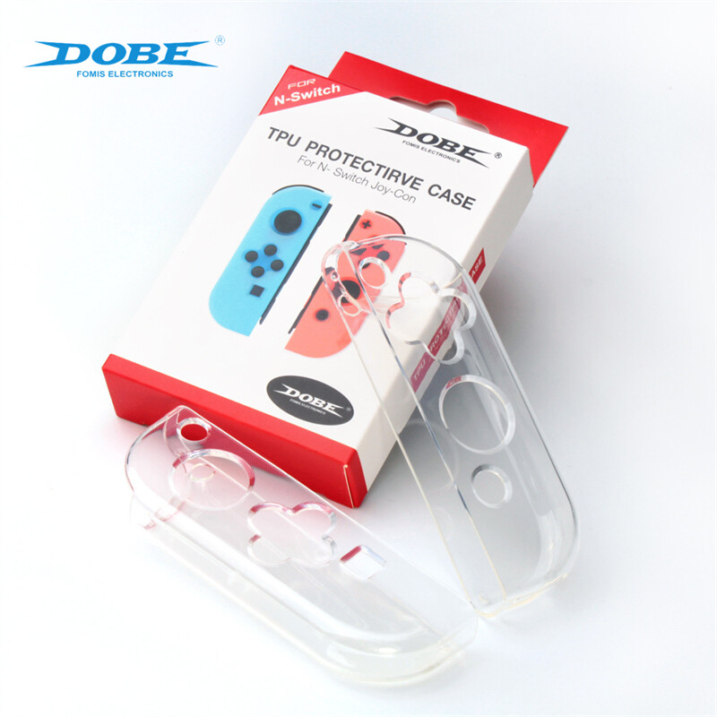 Ốp tay cầm trái phải cho nintendo switch joy con ốp bảo vệ tay cầm chơi game nhỏ ns switch oled joy-con vỏ bọc tpu tay cầm joycons dobe tns-1850