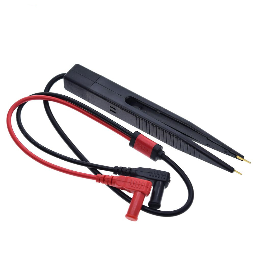 Multi-purpose Test Pen LCR Bridge Patch Clamp SMD Test Tweezers clip Red &