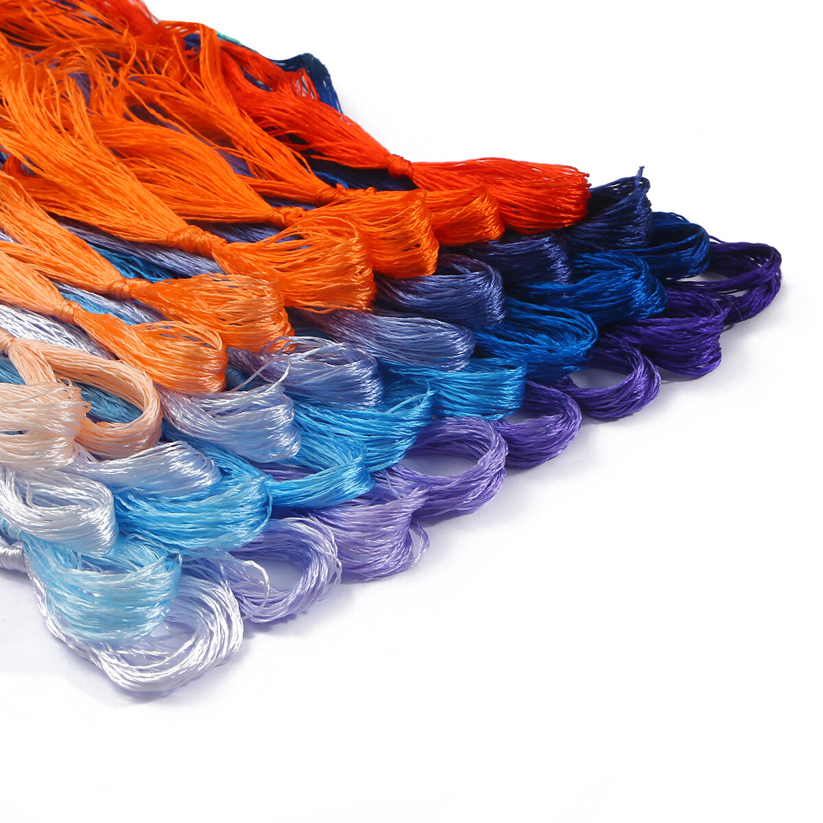 7-8 cái/túi tự làm thêu lụa tự nhiên dòng chi nhánh chủ đề lụa chủ đề floss cuộn cross stitch chủ đề thêu tay may