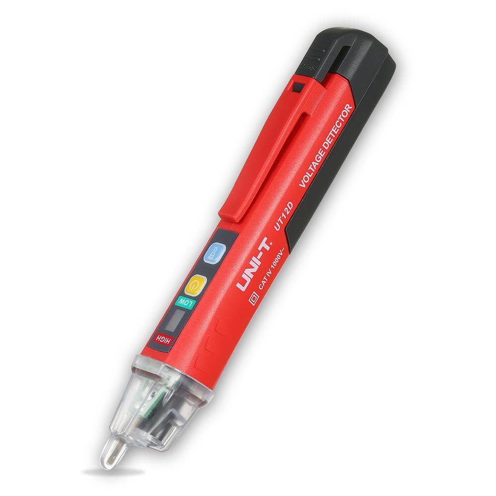 UNI-T Di Động Không tiếp xúc Điện Áp AC Bút Thử Hình V ~ Cảnh Báo Báo với Âm Thanh và Ánh Sáng và Báo Động đèn Pin LED
