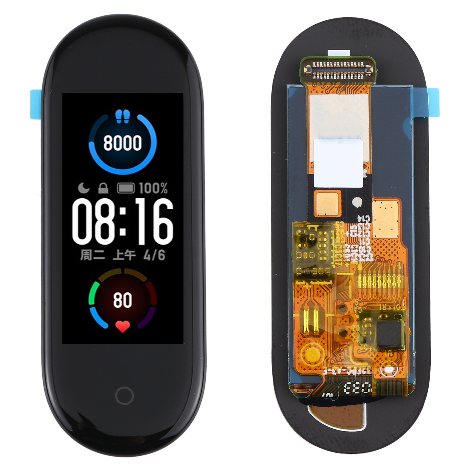 Màn hình lcd + màn hình cảm ứng thay thế màn hình lcd và bộ số hóa đầy đủ bộ phận lắp ráp cho xiaomi mi band 5