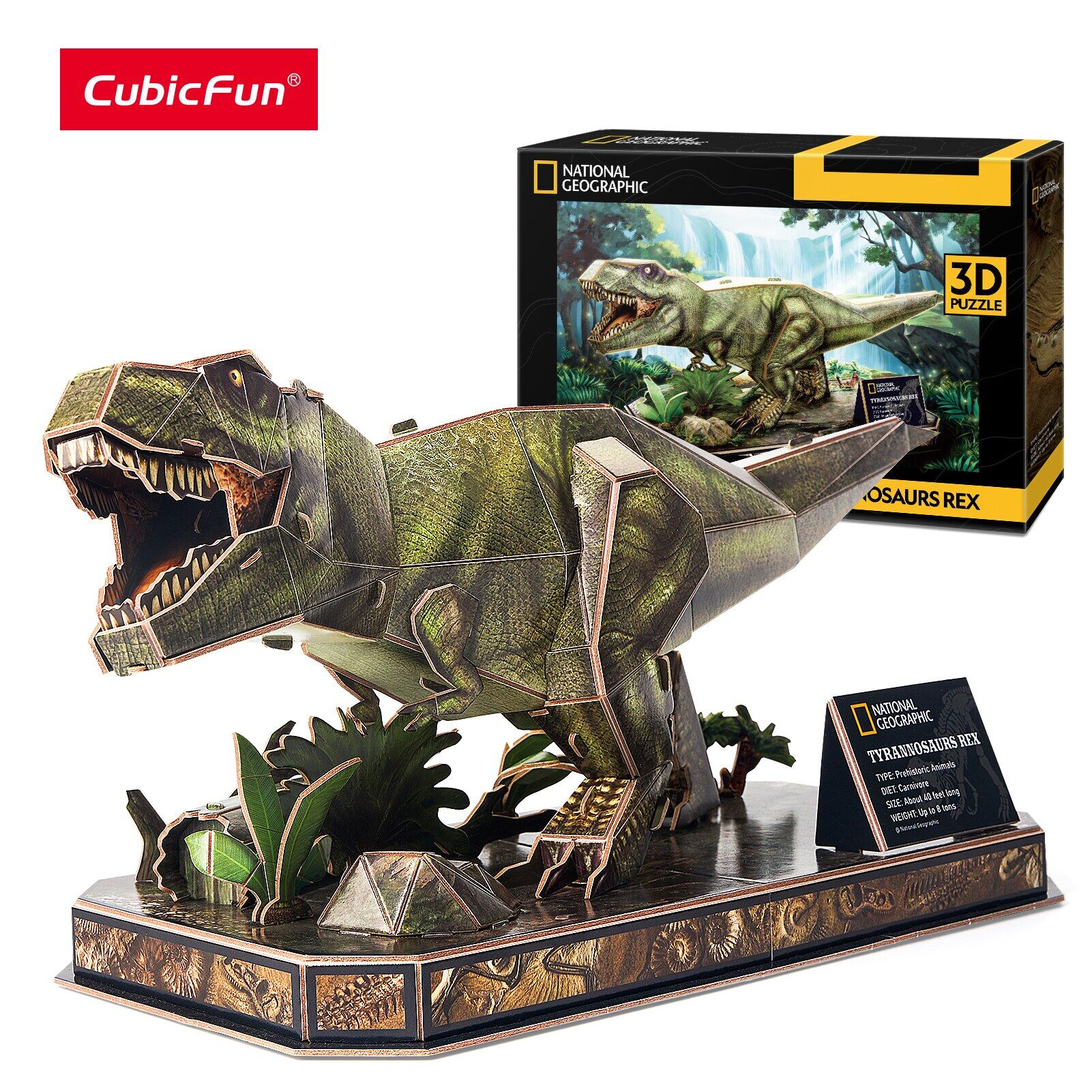 CubicFun khủng long 3D Câu Đố Jurassic Thế Giới Tyrannosaurus Rex mô hình