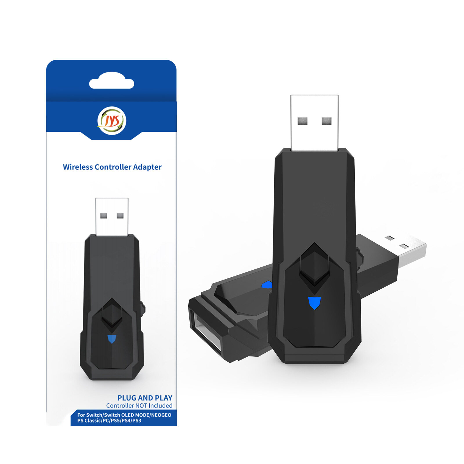Narsta Bộ thu không dây Bộ chuyển đổi USB Gamepad chuyển đổi cho ps5 PS4 PS3 Bộ chuyển đổi Nintendo Xbox One S Bộ điều khiển không dây phụ kiện chơi game