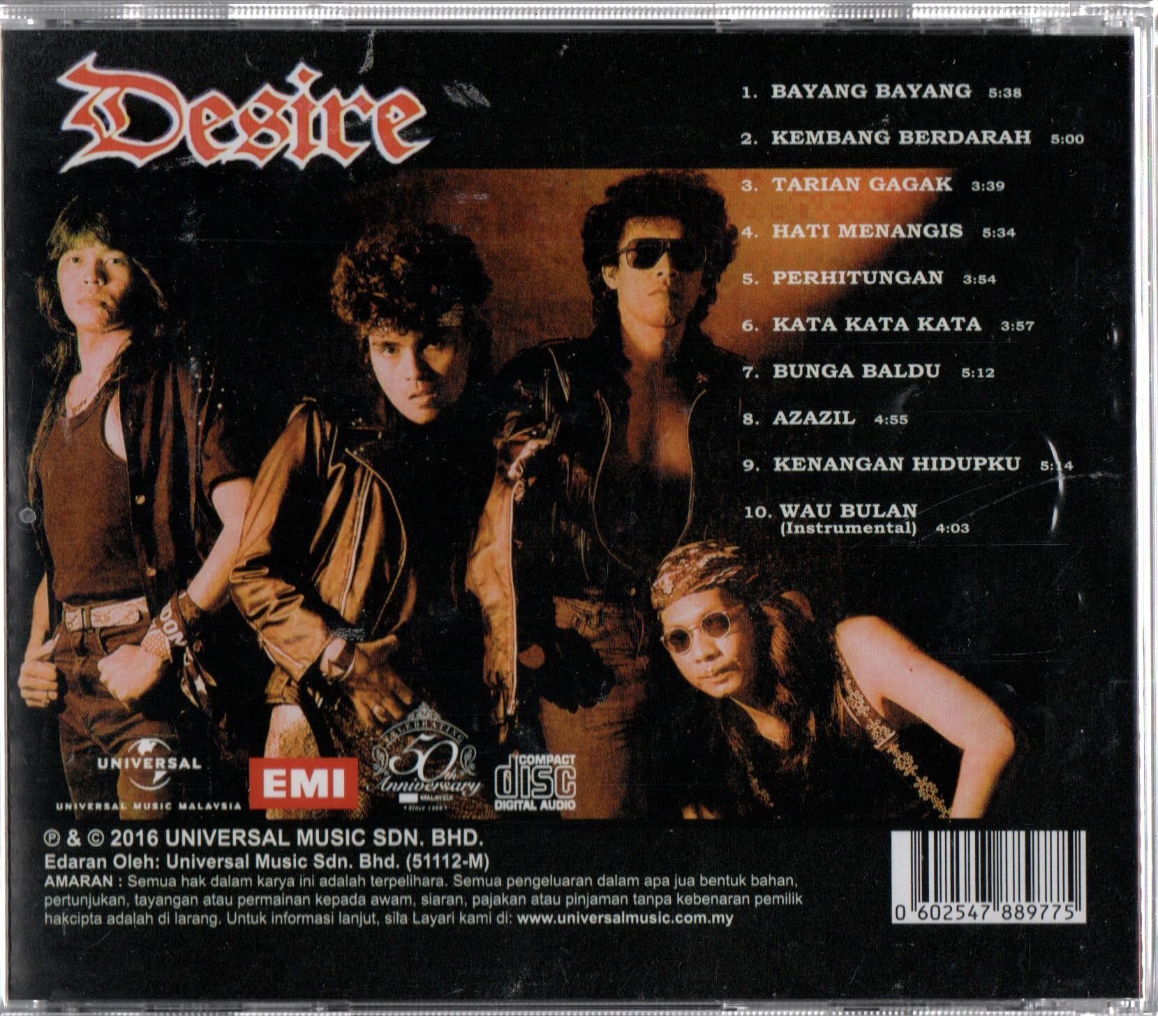 Album Cd Desire Kata Kata Kata 10 Lagu Lagu Lazada