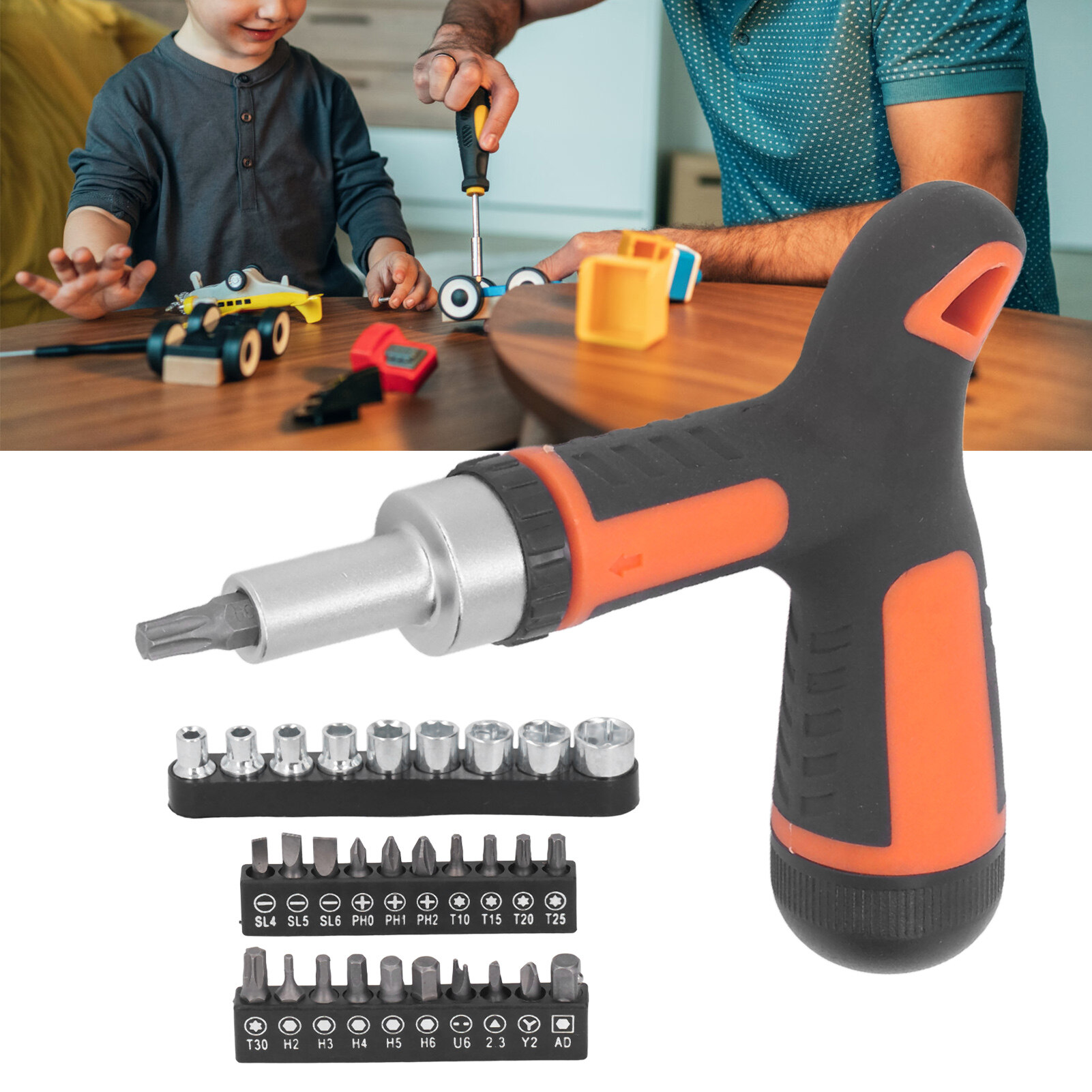Bộ tuốc nơ vít crôm vanadi hợp kim thép Bộ Tuốc nơ vít kiểu bánh cóc Bộ Tuốc nơ vít để bảo trì
