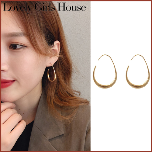 【♡Nhà Bé Gái Đáng Yêu♡】 Thời trang Rẻ Bông Tai Đơn Giản Bông Tai Thả Hàn Quốc, Bông Tai Hoang Dã Cá Tính, Khuyên Tai Nữ Mỏng Mặt Gió Lạnh Ins