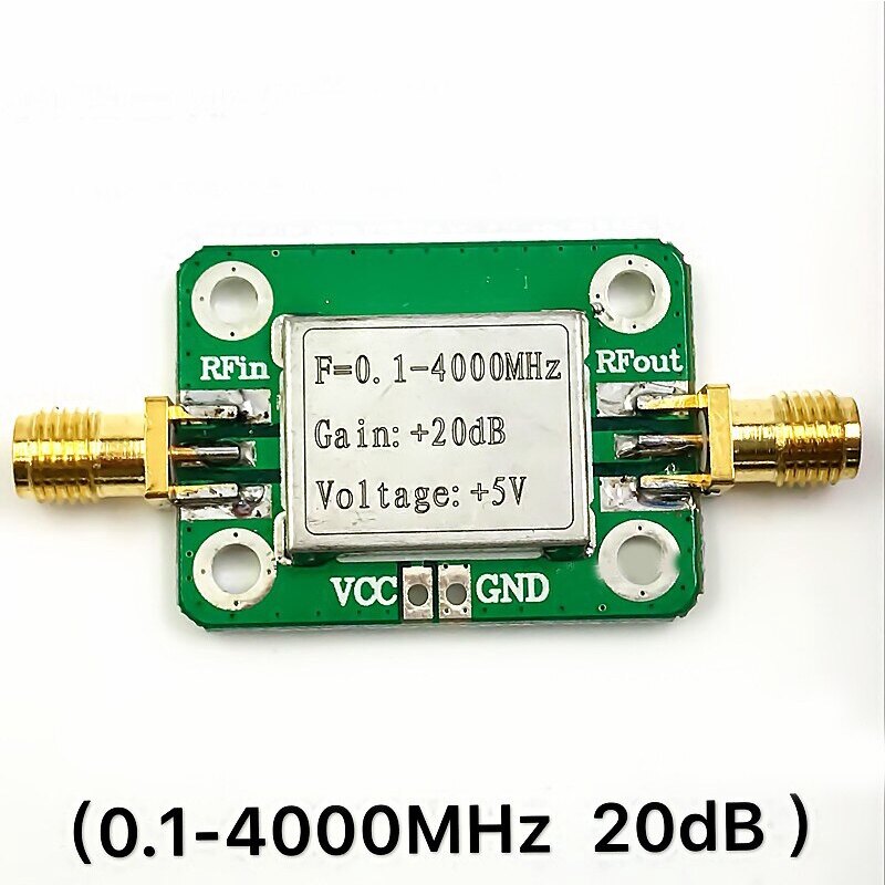 Bộ khuếch đại rf băng thông rộng 0.1-4000mhz mô-đun khuếch đại tần số vô tuyến vi sóng mô-đun bảng khuếch đại 20db lna
