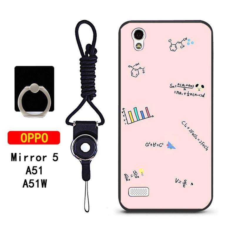 Ốp Điện Thoại Cho OPPO Mirror 5 OPPO A51W Oppo A51F OPPO A51/A51T, Ốp Lưng Sơn Silicon Mềm, Có Giá Đỡ Chuỗi & Vòng Miễn Phí