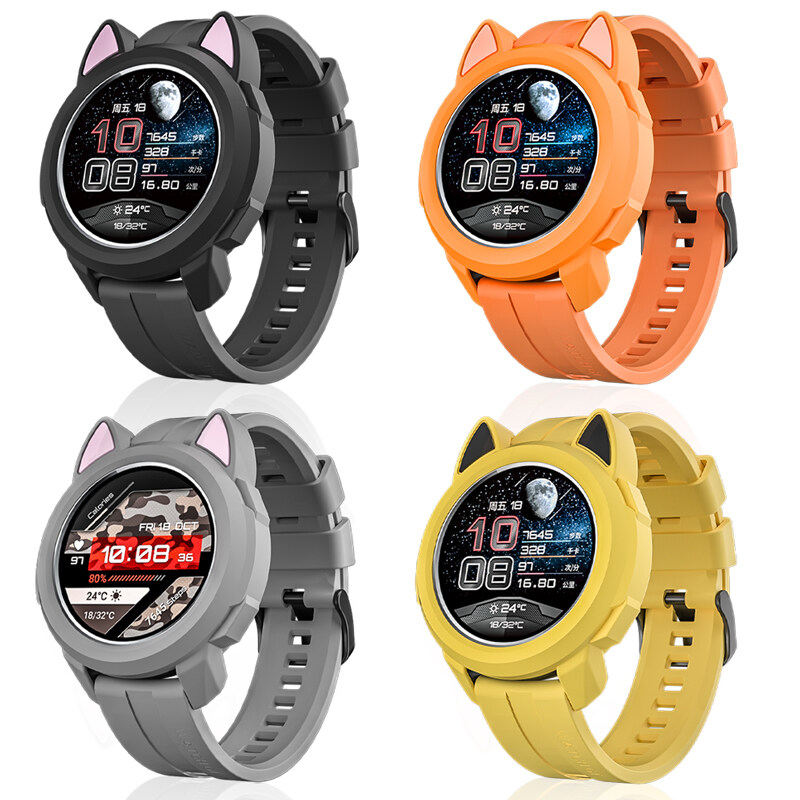 สำหรับHuawei Watch Gt 2 Pro Ecg 2eซิลิโคนซิลิโคนซิลิโคนซิลิโคนสำหรับHonor Magic Watch 2 Case 42mm 46Mm HonorนาฬิกาGsสร้อยข้อมือ