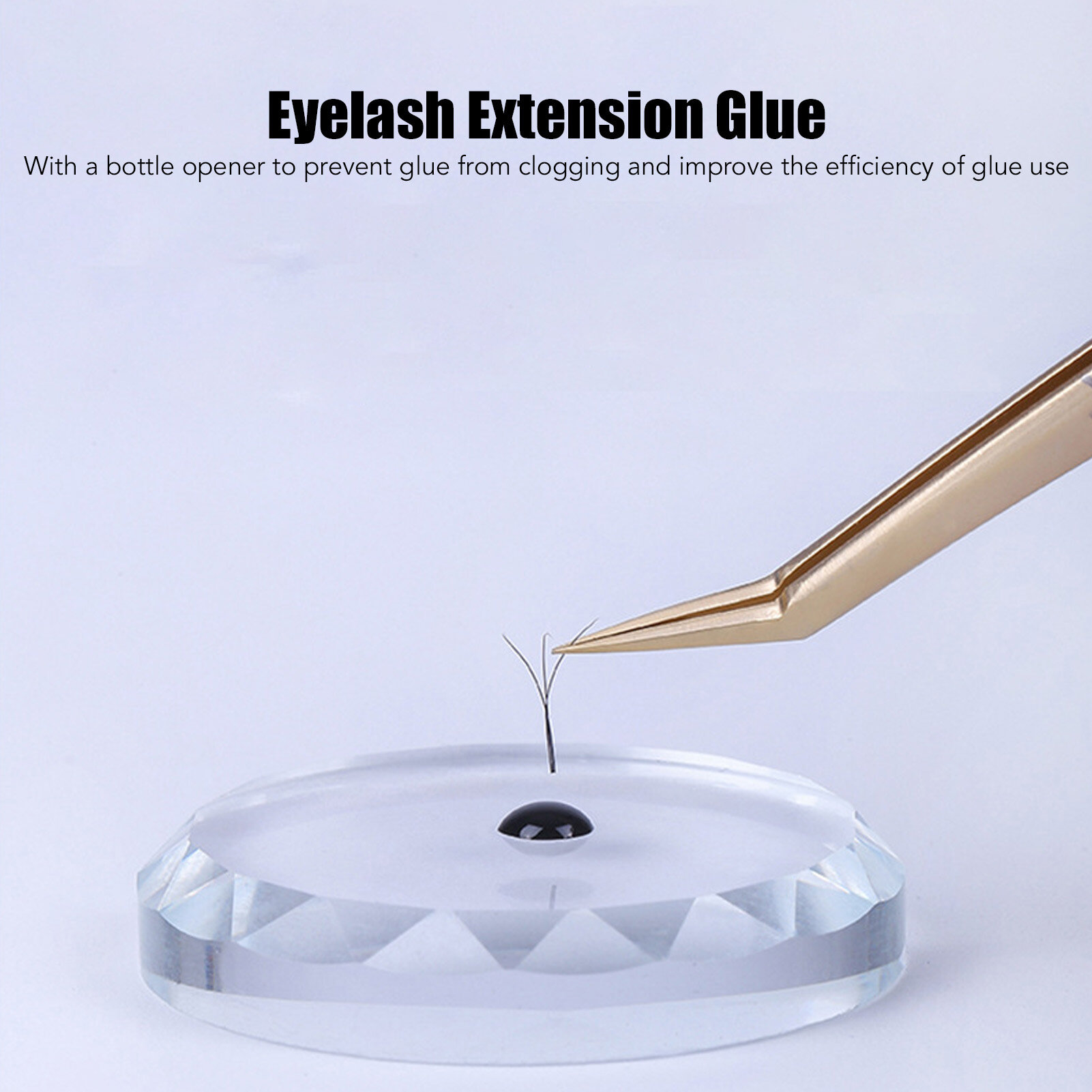 Keo nối mi trong suốt keo dán lông mi chuyên nghiệp 10ml với cái mở nắp chai cho Thẩm mỹ viện