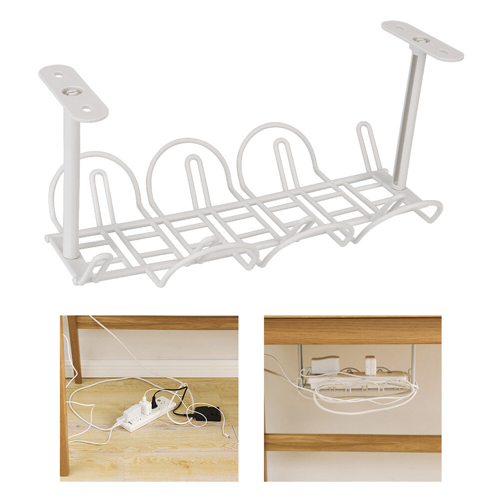 Giá Đựng Ổ Cắm Cho Phòng Khách Gia Đình Giá Xếp Dây Điện Treo Chắc Chắn Khay Quản Lý Cáp, Dính Dưới Bàn
