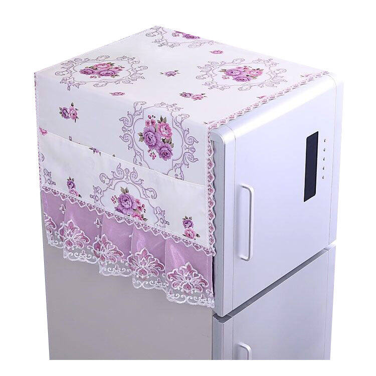 Tấm phủ chống bụi cho tủ lạnh hai cửa một cửa tấm phủ tủ lạnh bằng vải ren cho máy giặt