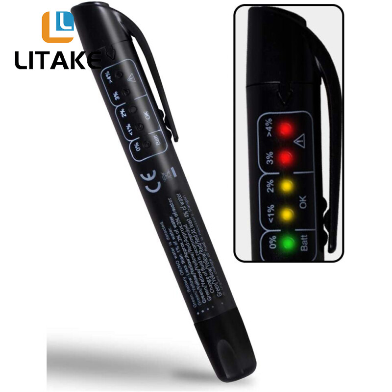 Litake bút kiểm tra dầu phanh xe hơi bút kiểm tra kỹ thuật số chất lượng dầu phanh chính xác cầm tay dot3/4/5 dụng cụ kiểm tra chỉ báo tắt máy tự động