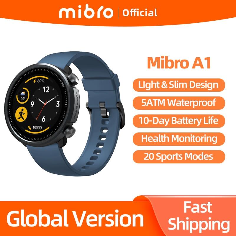 Mibro A1 Smartwatch phiên bản toàn cầu oxy máu máy theo dõi nhịp tim 5ATM
