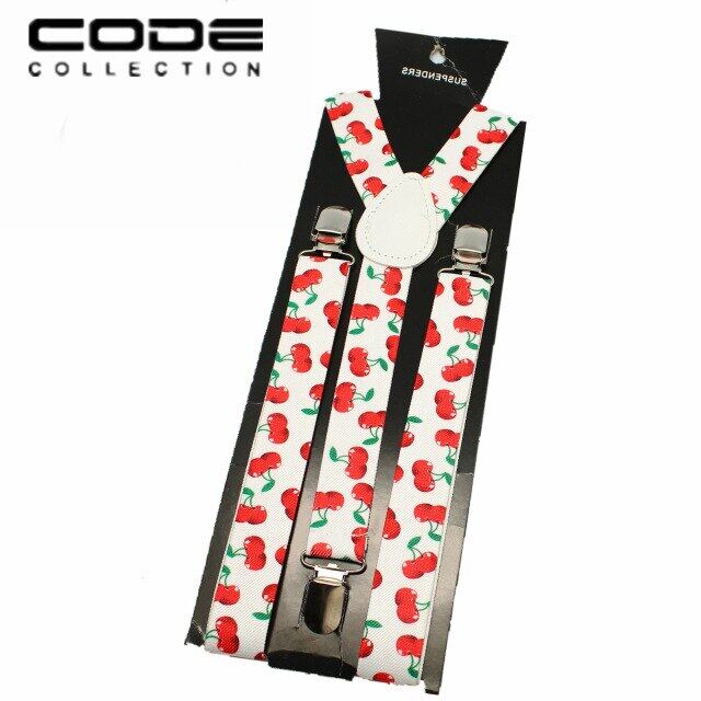 แฟชั่นพิมพ์สายเอี๊ยมดึงกางเกงสำหรับผู้ใหญ่3วงเล็บคลิปหวานเสื้อเข็มขัด Suspenders ยืดหยุ่น Stay สำหรับพักผ่อนปรับ