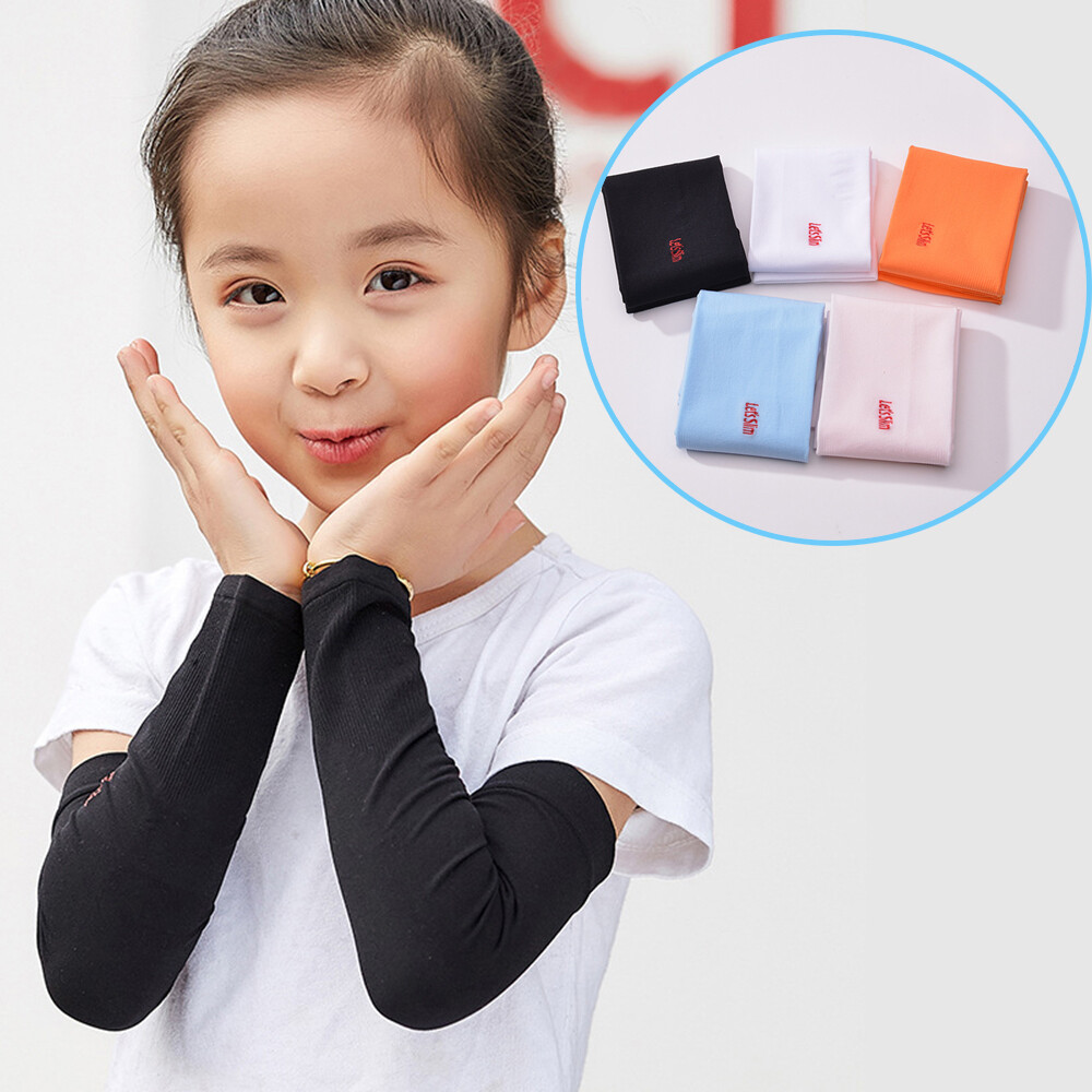 Children Quick Dry Ice Silk Outdoor Arm Sleeves Kids Sleeve Ice Sleeve UV Protection