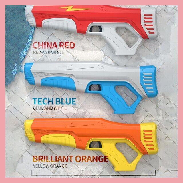 【เรือจากประเทศไทย/COD】ปืนฉีดน้ำ ปืนฉีดน้ำไฟฟ้าเด็ก การเหนี่ยวนําอัตโนมัต ปืนฉีดน้ำแรงๆฤดูร้อน ของเล่นน้ำ ปืนฉีดน้ำเด็ก ราคา 399 บาท*ส่งฟรี