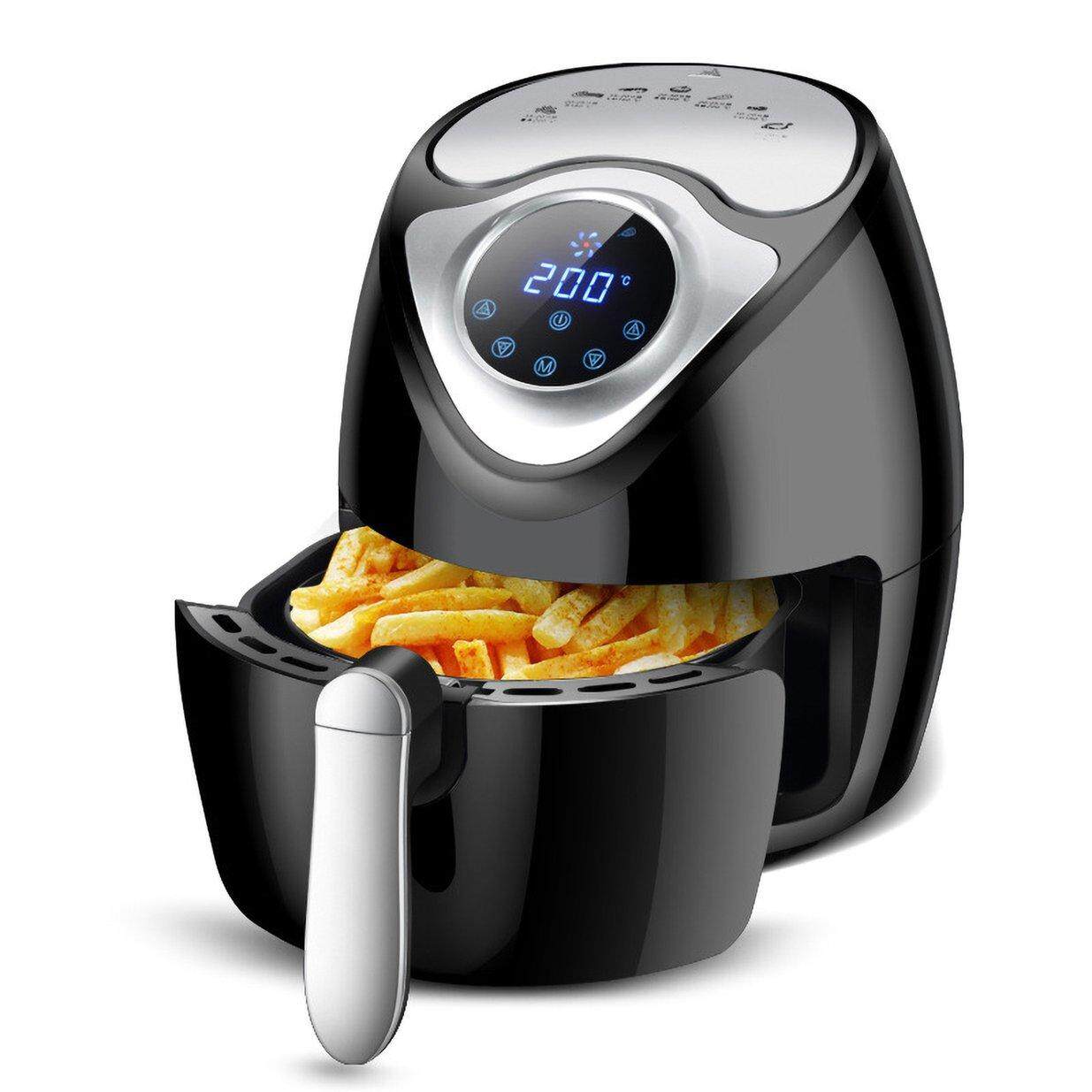 KAKA หม้อทอด Air fryer ฟรีกระทะไฟฟ้าหน้าจอสัมผัสเครื่อง Fries 1300 W/2.6L