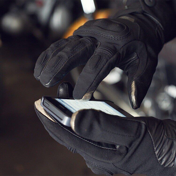 Găng Tay Xe Máy Du Lịch Chống Gió H2o Mùa Đông Ấm Áp Găng Tay Đua Địa Hình Moto Gp Màu Đen Cho Nam Cỡ M-XXL