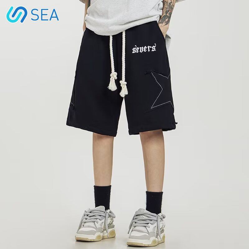St quần soóc nam thời trang quần soóc vừa rộng chất liệu cotton quần áo nam