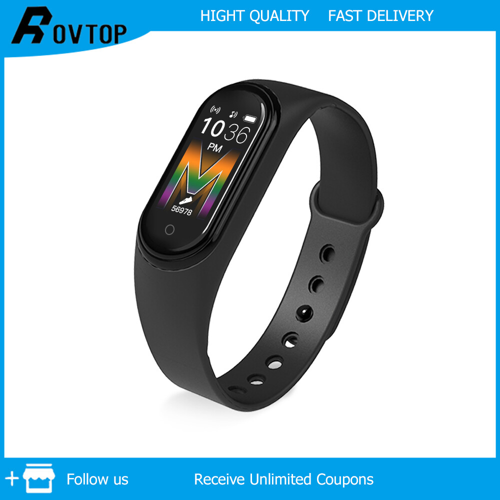 Rovtop Đồng Hồ Thông Minh Thể Thao M5 Mới 2020, Dây Đeo Cổ Tay Đồng Hồ Bluetooth Cho Nam Thiết Bị Theo Dõi Sức Khỏe, Đồng Hồ Thông Minh Gọi Điện Cho Nữ Vòng Đeo Tay Phát Nhạc Dây Đeo Thông Minh