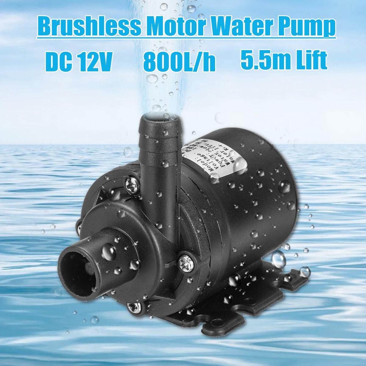 Mini DC 12V Ultra Quiet Water Pump 5.5m Lift Brushless Motor ...