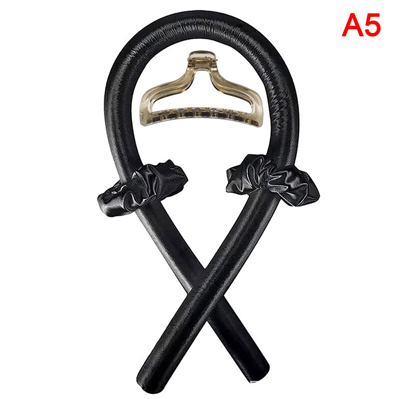 Rồng heatless Gậy uốn xoăn Headband không dùng nhiệt dụng cụ uốn tóc Ribbon Máy uốn tóc