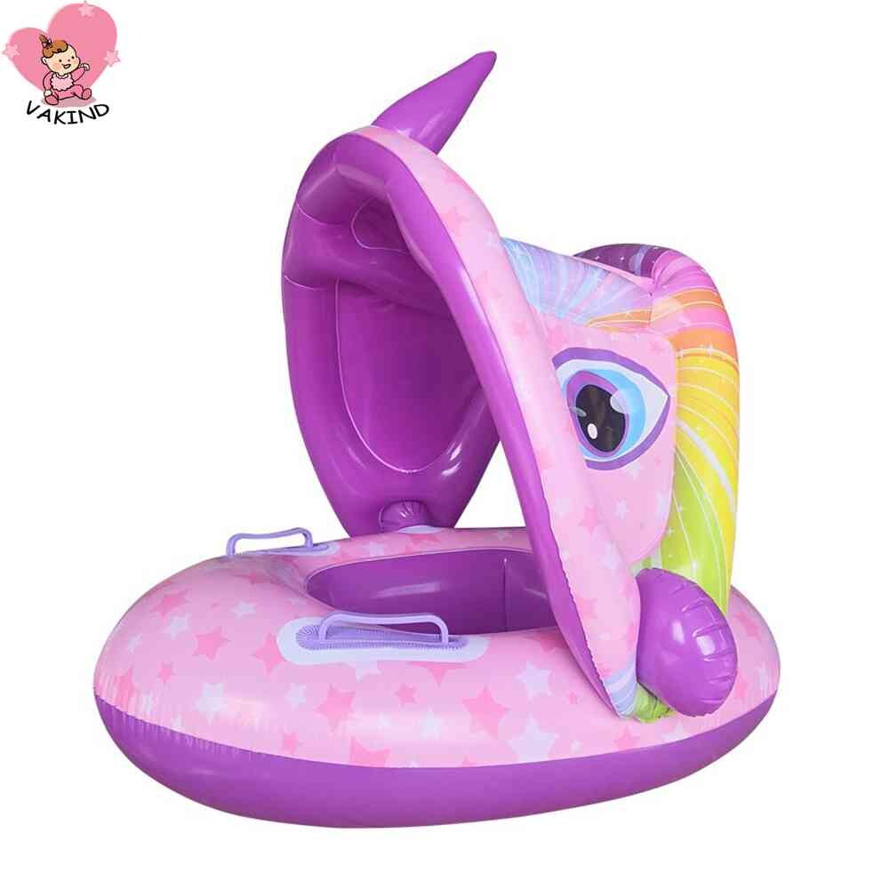 Baby Inflatable Swimming Ring Kid Floating Sunshade Circle for Pool Bathtub ราคา 184 บาท*ส่งฟรี