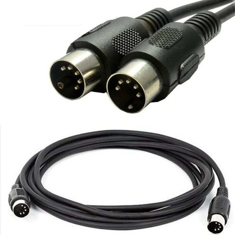 Cáp midi din 5 chân đực sang đực cáp midi 5 chân din nối dài âm thanh 5 chân din din-5pin cáp bàn phím midi m/m 1m/1.5m