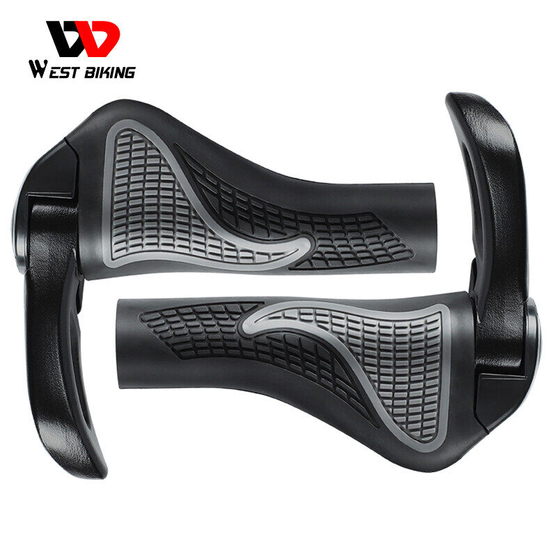 West biking 1 cặp tay nắm ghi đông bọc ghi đông xe đạp đường trường xe đạp leo núi tay nắm xe đạp cao su chống trượt tay lái xe đạp cho xe đạp leo núi