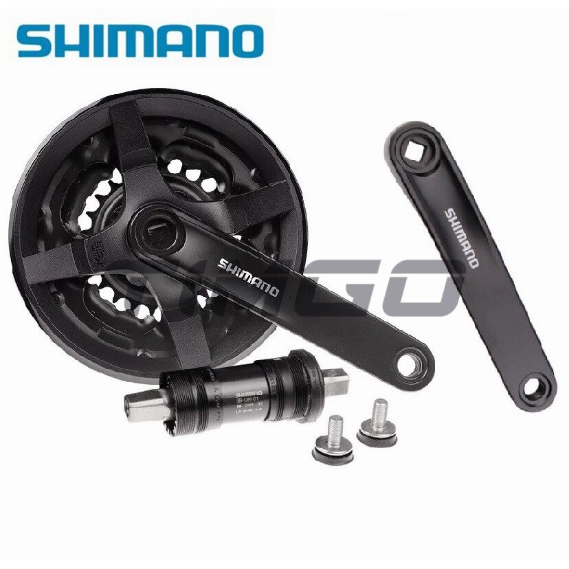 Shimano FC-TY301 Tourney Tay Quay Vuông 6/7/8 Tốc Độ 42-34-24T 170Mm