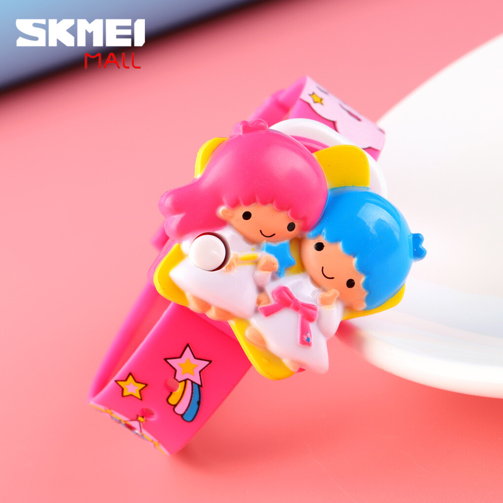 Đồng Hồ Nữ SKMEI 1749, Thời Trang Thiên Thần Bé Hiển Thị Kỹ Thuật Số Trẻ Em Đồng Hồ Đeo Tay, Chìa Khóa Hoạt Hình Sáng Tạo Pop Up Không Có Không Thấm Nước