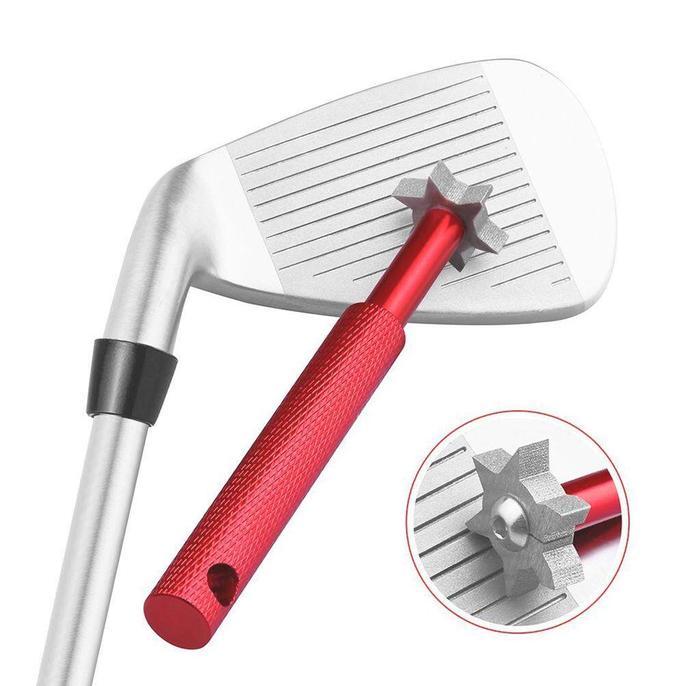 Groove sharpener พร้อมหัว 6 หัวกอล์ฟคลับ Groove sharpener re-grooving TOOL และ CLEANER