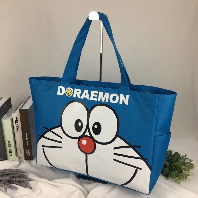 Doraemon thời trang túi đeo vai vải bố Túi Du Lịch Túi mua sắm túi xách