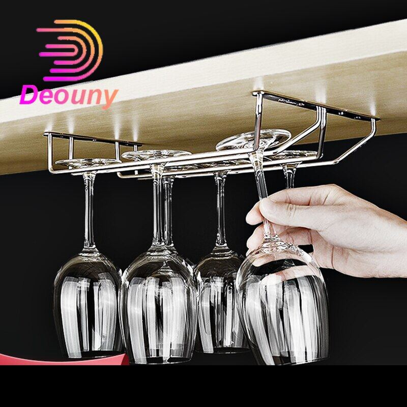 Deouny Giá Để Ly rượu giá treo ly có chân lưu trữ nhà thép không gỉ treo chiếc cốc chủ Giá rượu 27cm 35cm subscription63dfgd3fh
